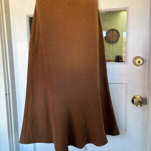 White Stag Brown Skirt Women’s Size 14 Stretch Polyester
